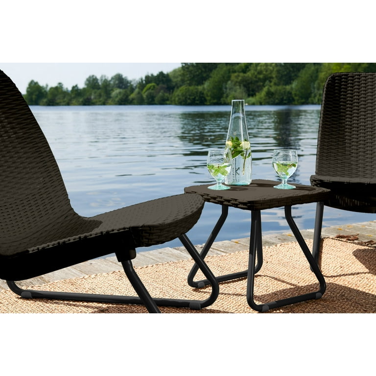 Keter Rio 3 Piece Resin Wicker Patio Set