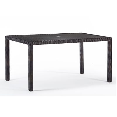 Rectangular Rattan Patio Table
