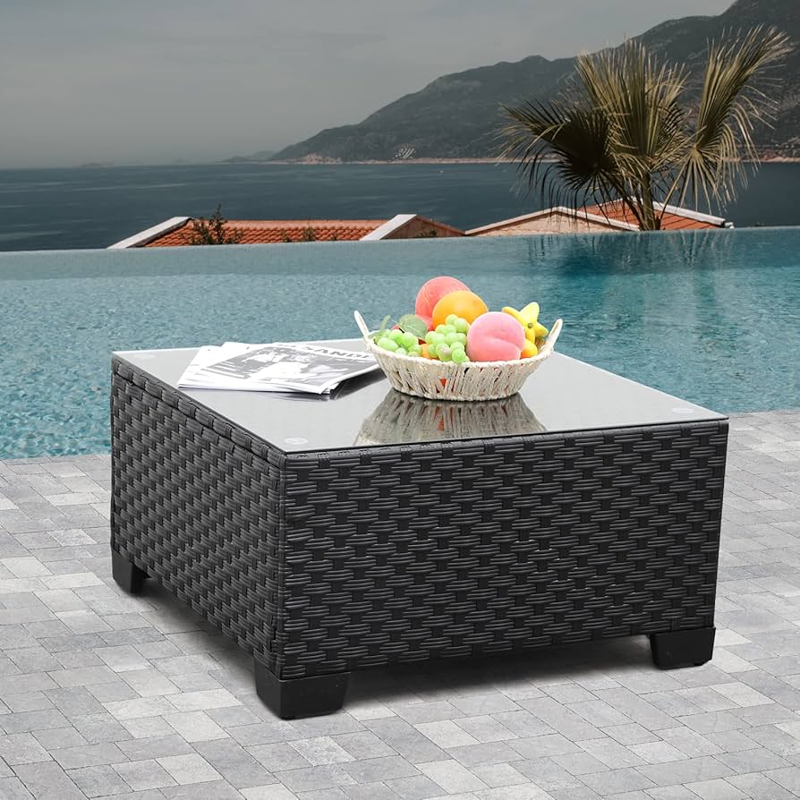 Rattan Coffee Table for Lounge Areas