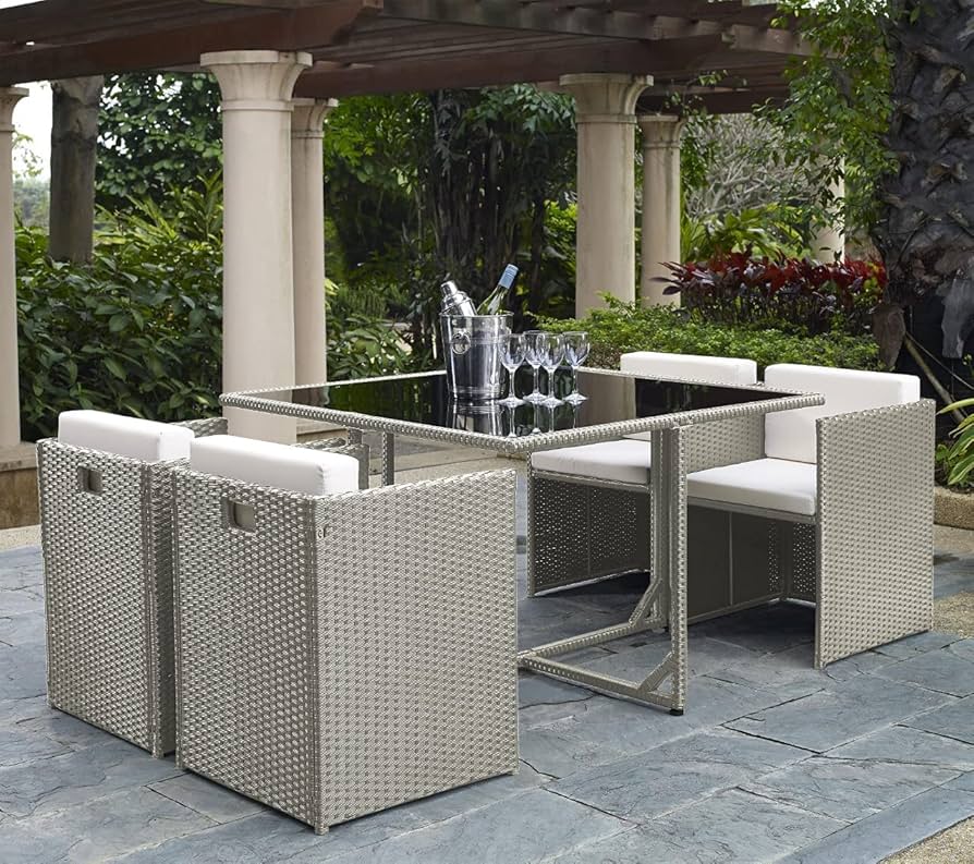 Luxury Wicker Cube Dining Collection