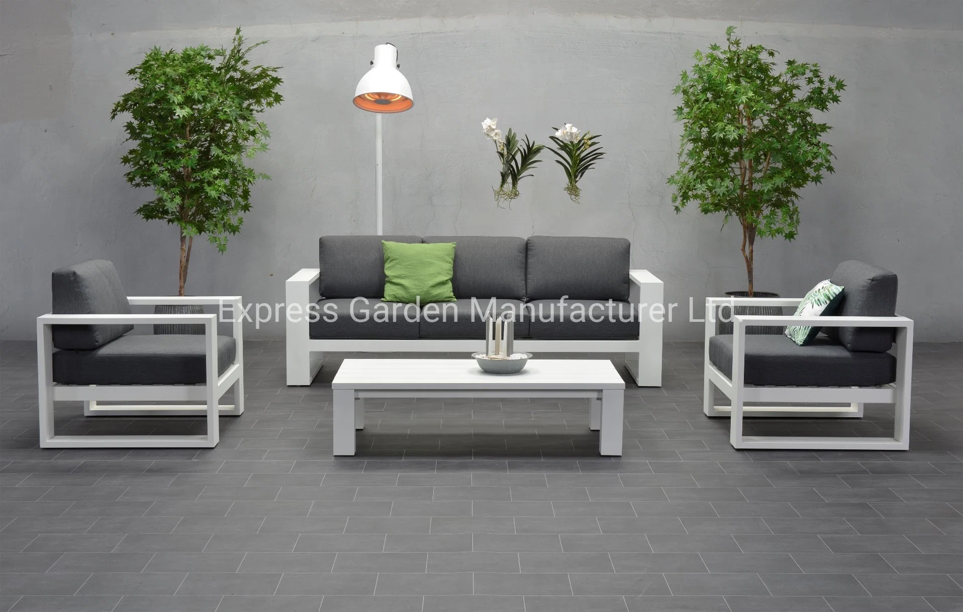 Aluminum Frame Cube Patio Dining Collection