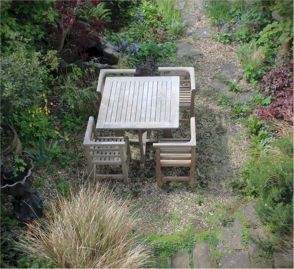 Teak Cube Patio Table for Natural Elegance