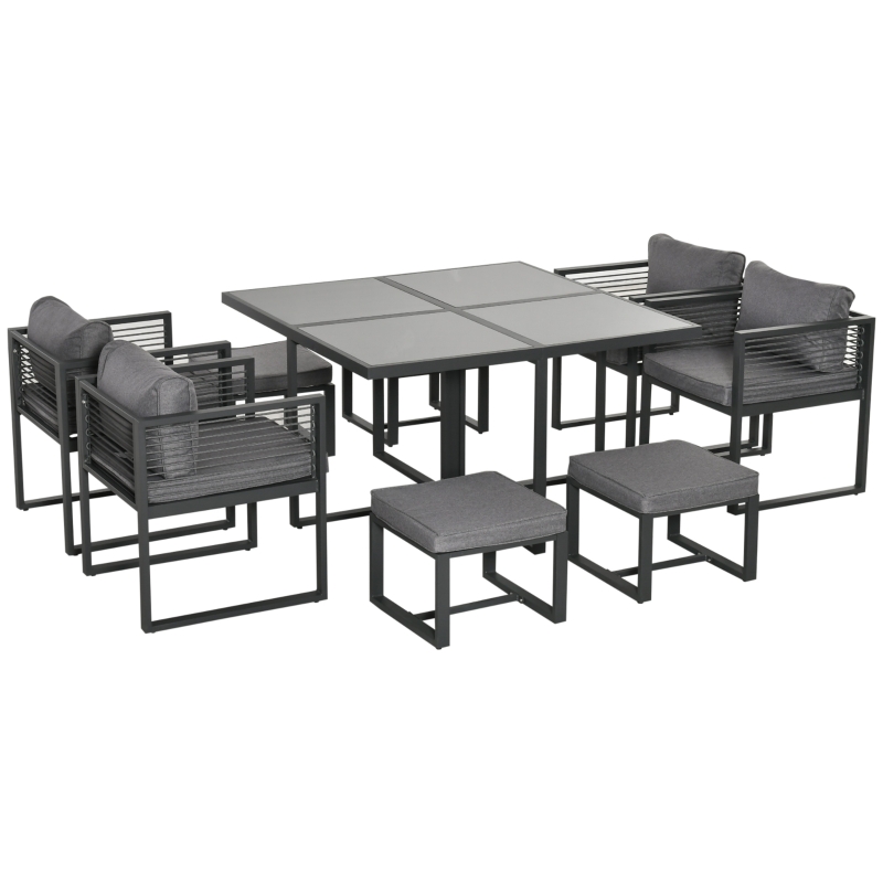 Aluminum Frame Modern Cube Set