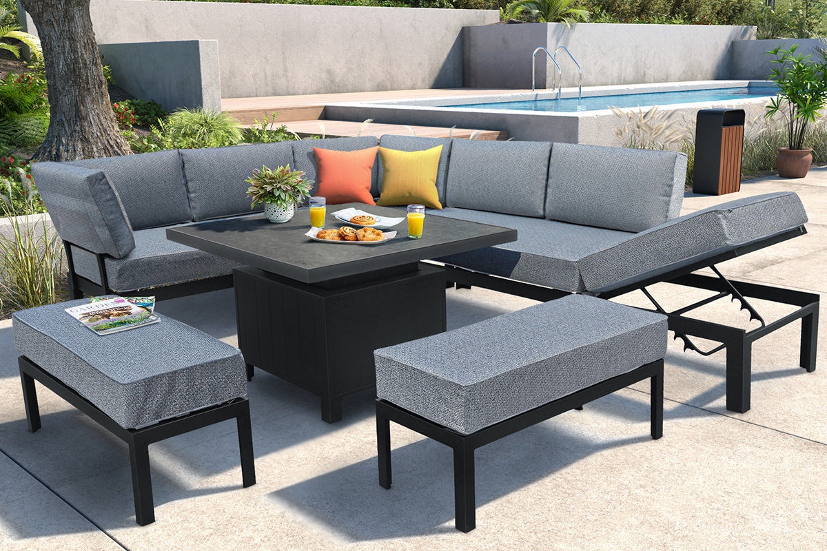 Modular Outdoor Corner Dining Set