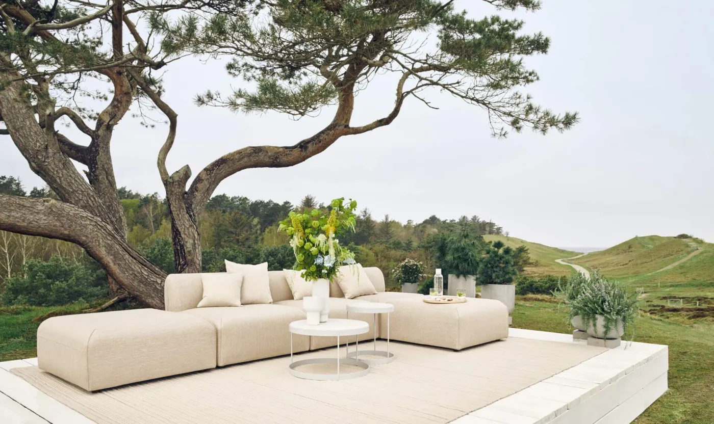 Compact Balcony Corner Sofa Set