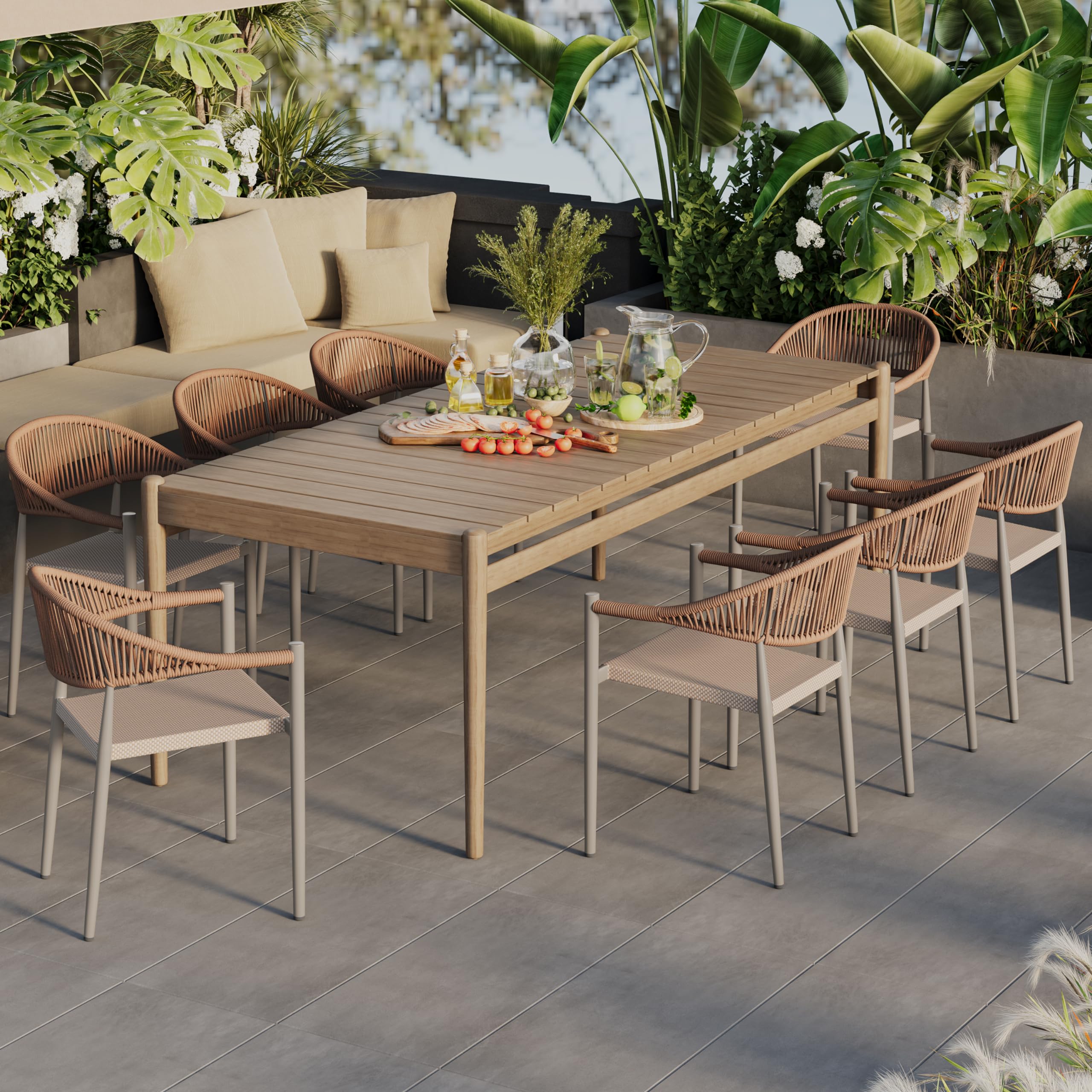 Stackable space saving patio chair