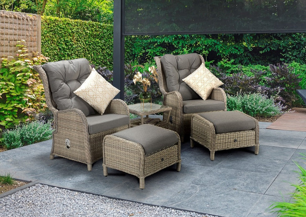 Rattan Reclining Armchair