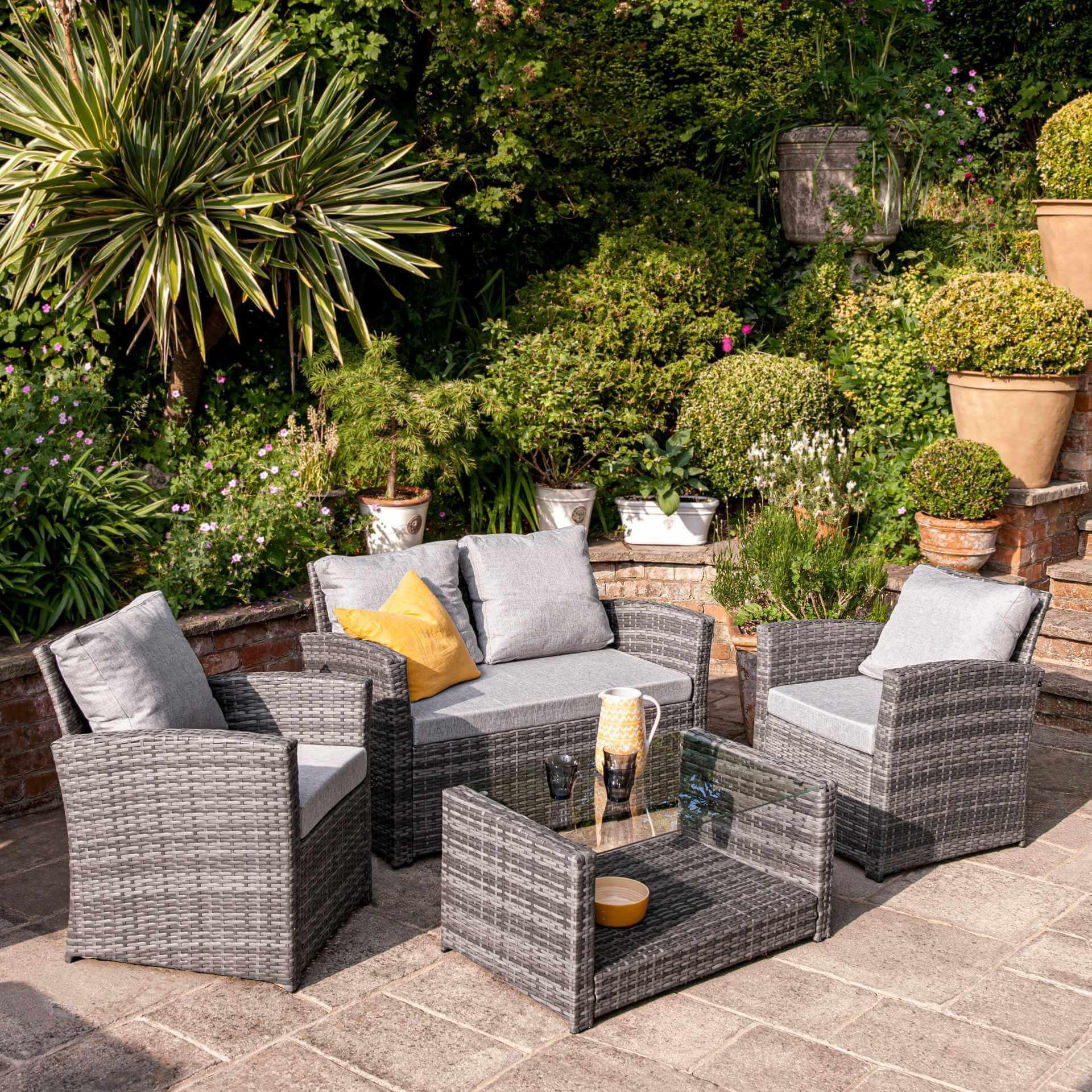 Classic 4 Seater Rattan Sofa Set