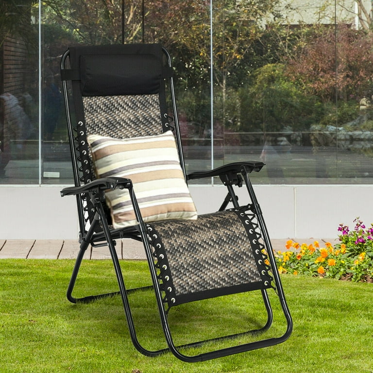 Folding Rattan Recliner for Flexible Spaces
