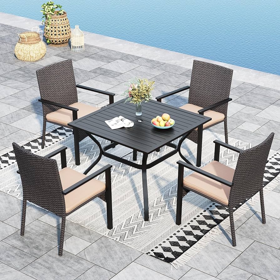 4 Seater Compact Patio Dining Set