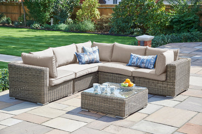 Modular Rattan Style Garden Furniture Set