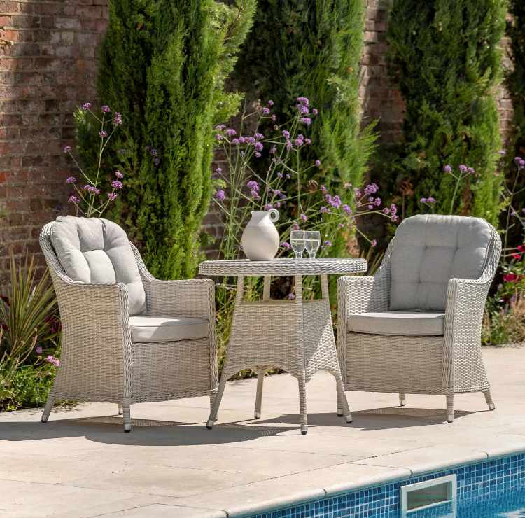 Rattan Effect Bistro Set