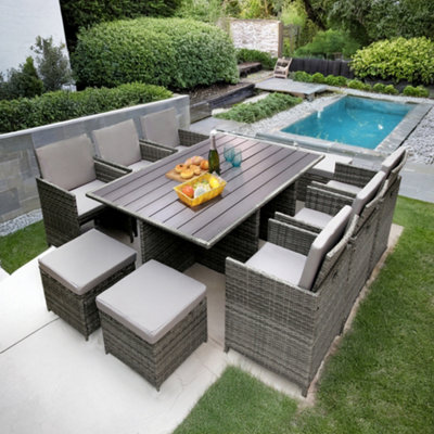 Cube Style Rattan Dining Set