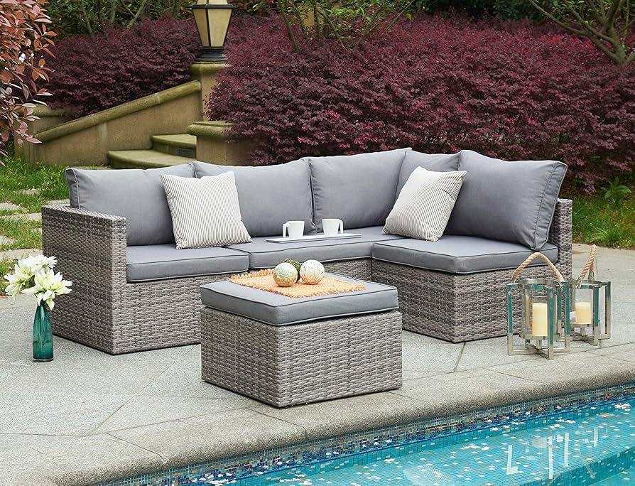 Corner Rattan Lounge Set