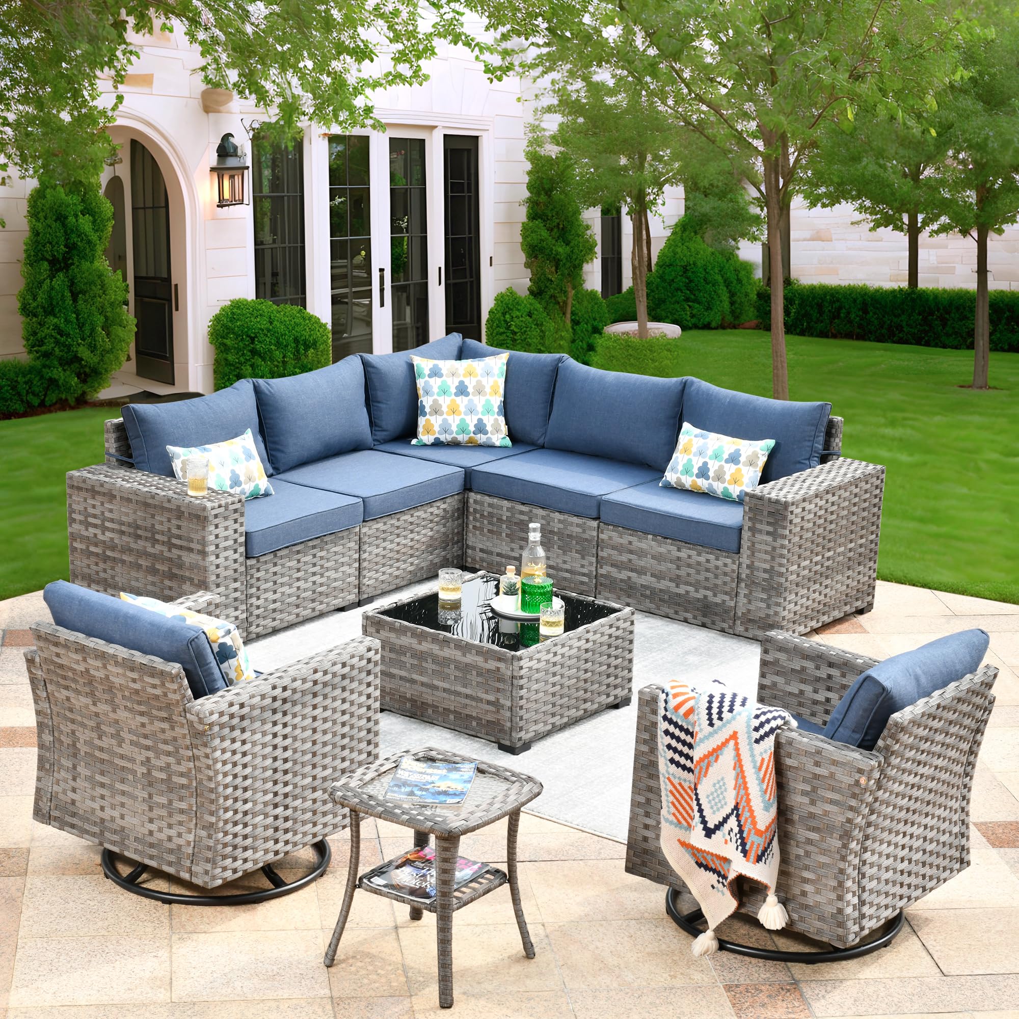 Luxury High Back Garden Sofa