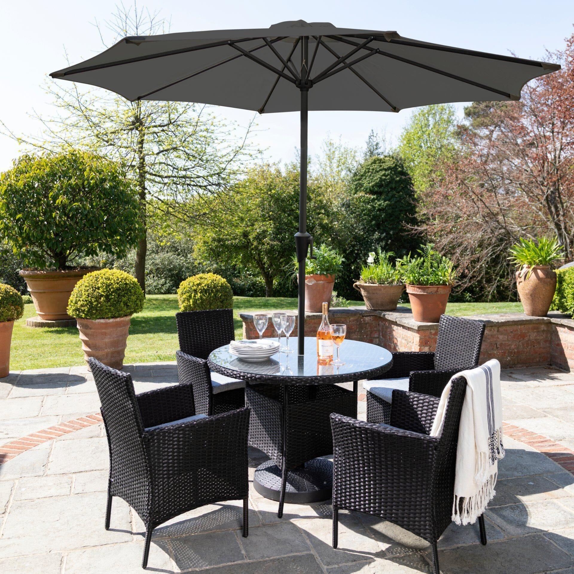 Modern 4-Seater Patio Dining Set