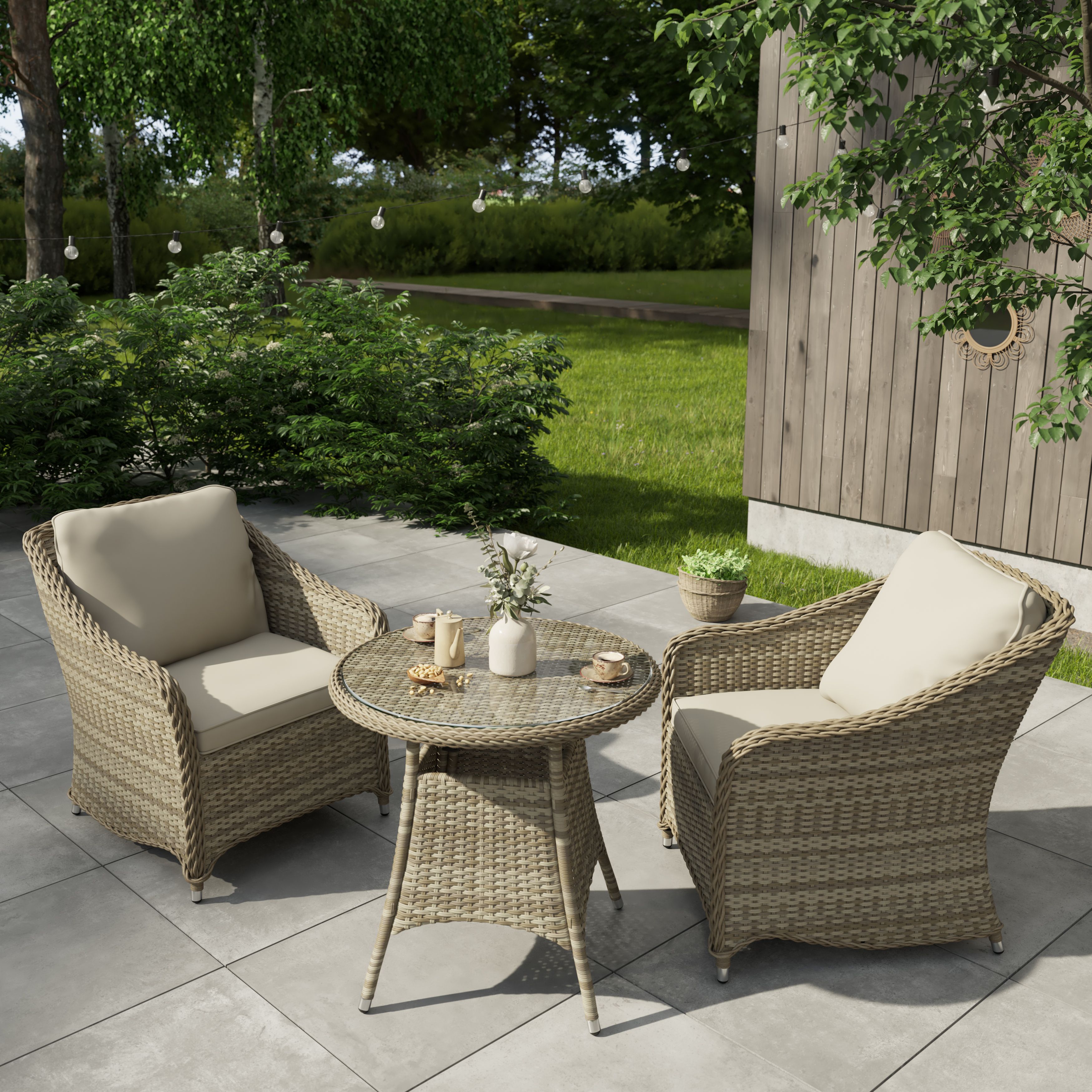 Rattan Bistro Set