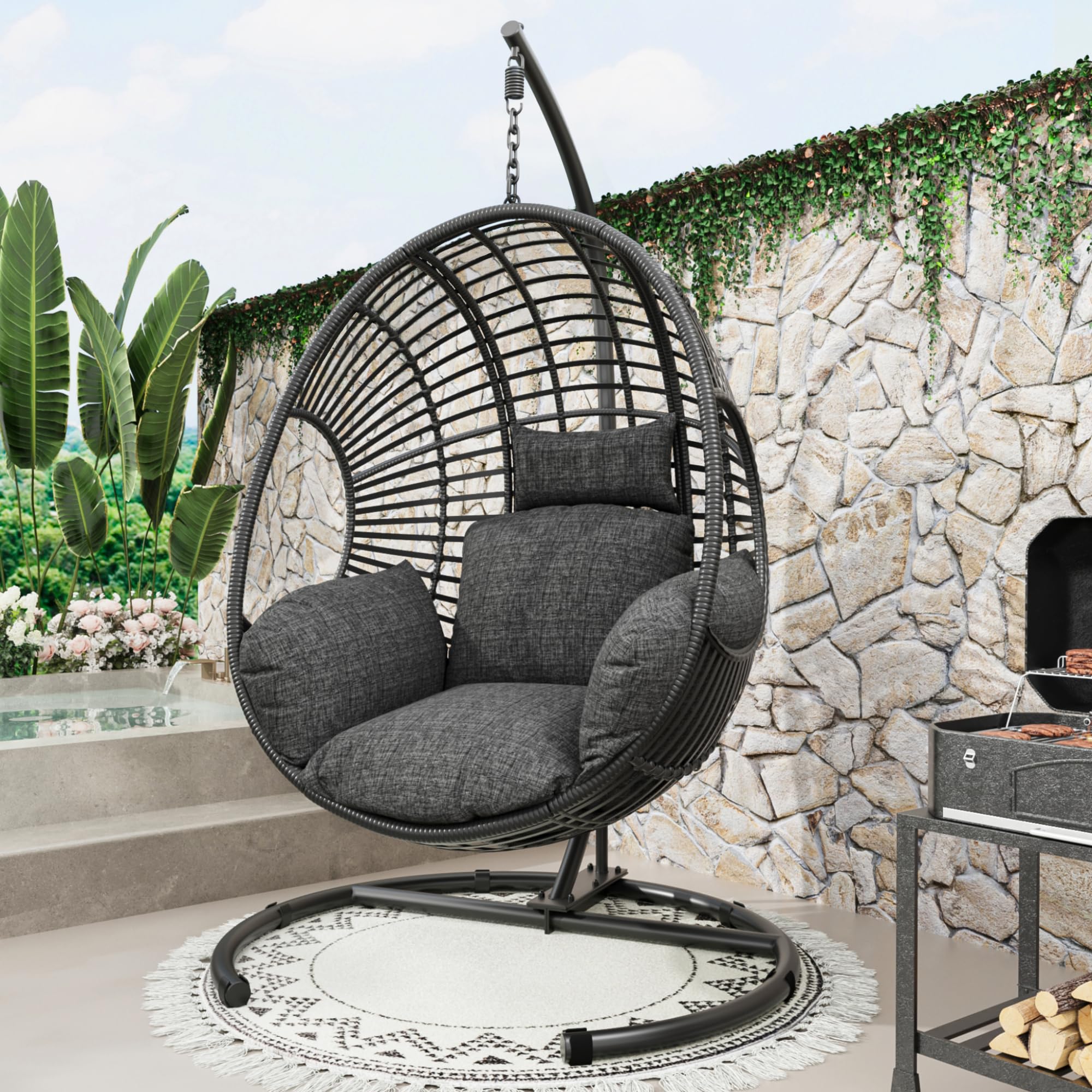 Wicker Hanging Egg Chair